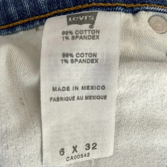LEVIS Vintage 550 Classic Relaxed Bootcut Jeans Blue Mid Wash Mid-rise Size 6 - Picture 7 of 10